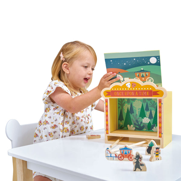 Mentari Toys Wooden Tabletop Theatre